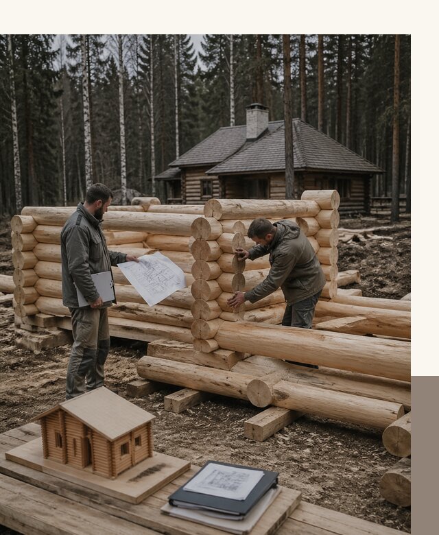 Проектирование и строительство домов из бревна в Южноуральске
