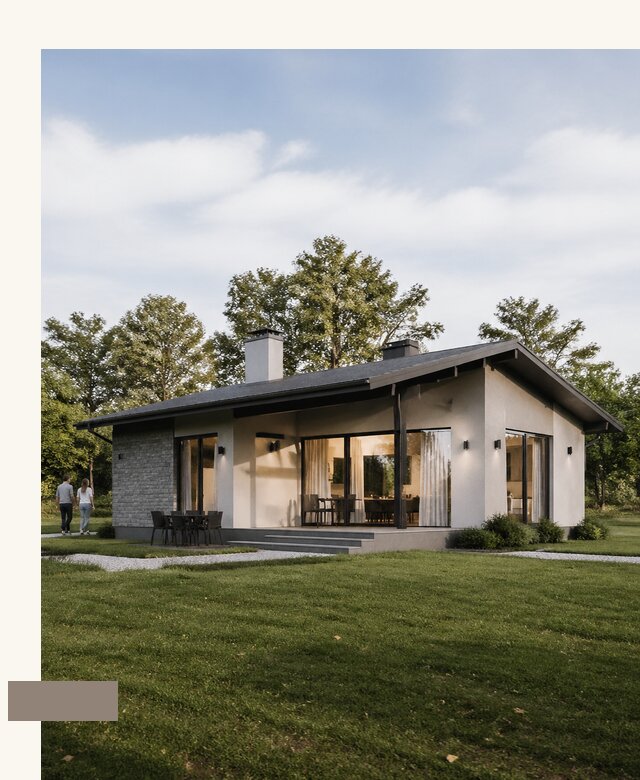 Проект одноэтажного дома 10 на 7 в Южноуральске от 38276 р. | А3дПро-Жрк